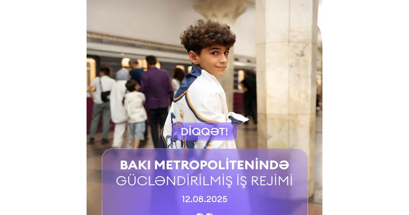 Sabah Bakı metrosu gücləndirilmiş rejimdə çalışacaq