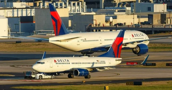 Самолет Delta Air Lines задел другой лайнер в аэропорту США