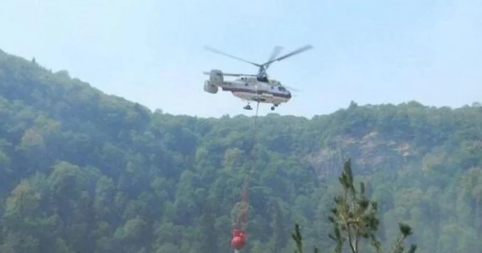 Qarabağda yanğın Helikopterlər cəlb olundu VİDEO