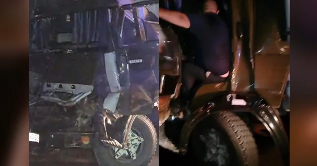 İki “KamAZ” toqquşdu Sürücülərin vəziyyəti ağırdır