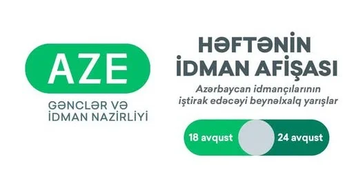 Beynəlxalq yarışlar üzrə HƏFTƏNİN İDMAN AFİŞASI