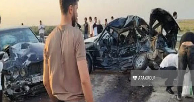 Biləsuvarda baş verən qəzada körpə və atası ölüb, 3 nəfər xəsarət alıb YENİLƏNİB