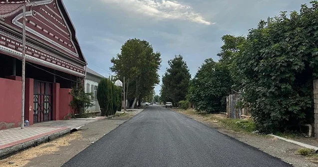 Beyləqanda yol infrastrukturu yenilənir Fotolar