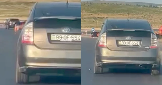 Sükan arxasında tum çırtlayıb qabıqlarını yola atdı 99 OF 554 VİDEO