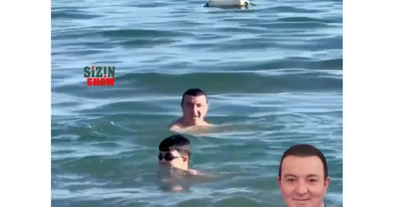 Vasif Məhərrəmli oğlu ilə çimərlikdə görüntüləndi (Video)