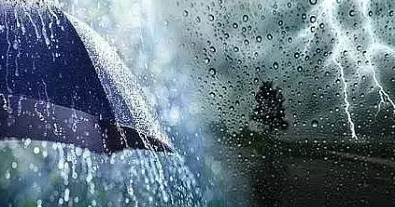Faktiki hava: Bəzi dağlıq və dağətəyi rayonlarda arabir şimşək çaxır, yağış yağır