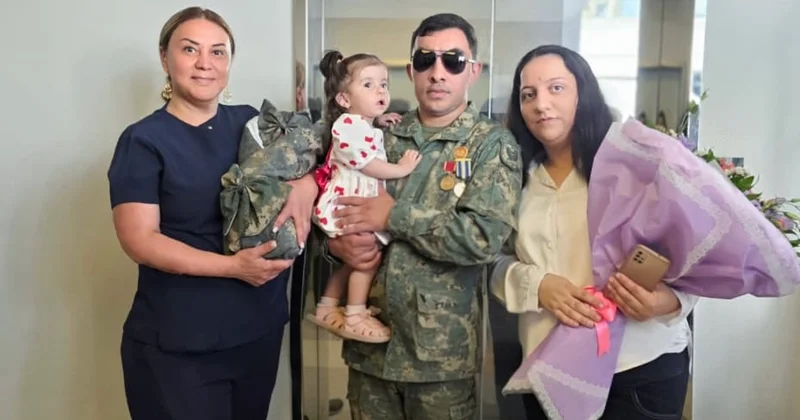 Hər iki gözünü itirən qazinin ikinci qızı doğulub