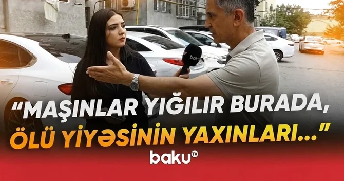 Beş binanın sakinlərindən şikayət: Əziyyət çəkirik!