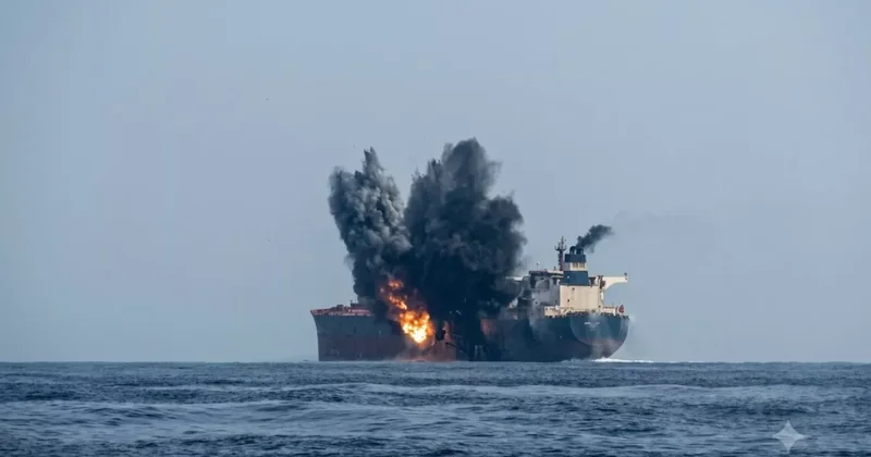 Грузовое судно подбили в Красном море