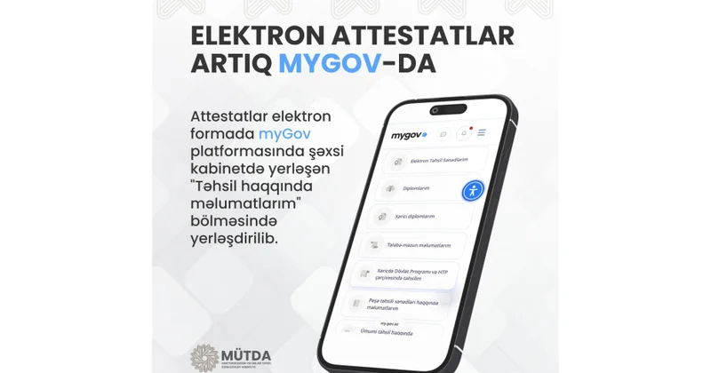 Ümumi təhsil müəssisələrinin məzunlarına elektron attestatlar təqdim olunur