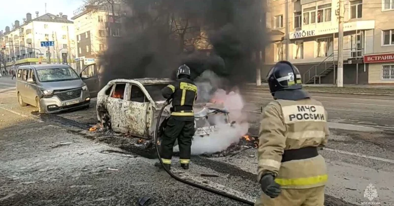 Ukrayna Belqorodu vurdu Yaralananlar var
