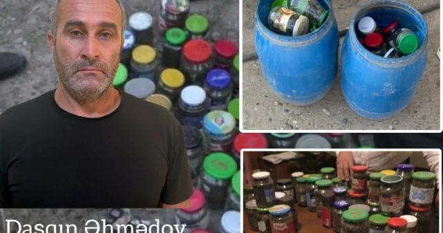 3 kiloqram marixuananı şüşə qablarda gizlətdi VİDEO