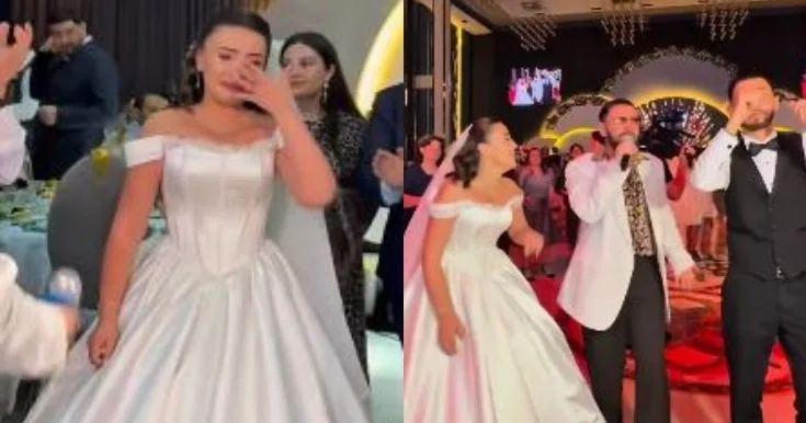 Azərbaycanlı futbolçunun toyu oldu, gəlin məclisdə ağladı Video