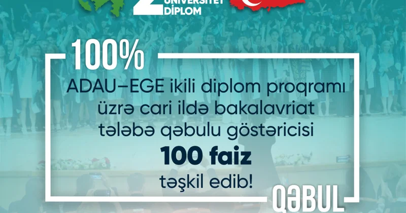ADAU EGE ikili diplom proqramında tələbə qəbulu 100 faiz təşkil edib