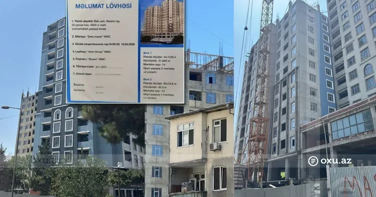 Beş ildir tikinti başa çatmır Şərq İnşaat ın payçıları mənzilsiz qalıblar ŞİKAYƏT
