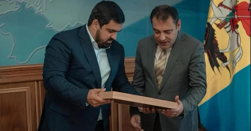Kiyevin azərbaycanlı qubernatoru Ukraynadakı səfirimizlə görüşdü VİDEO