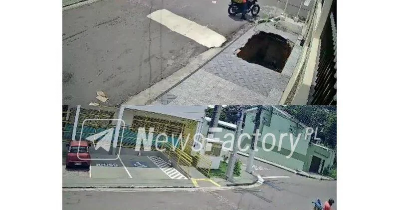 Мужчина провалился под землю в бразильском городе ВИДЕО