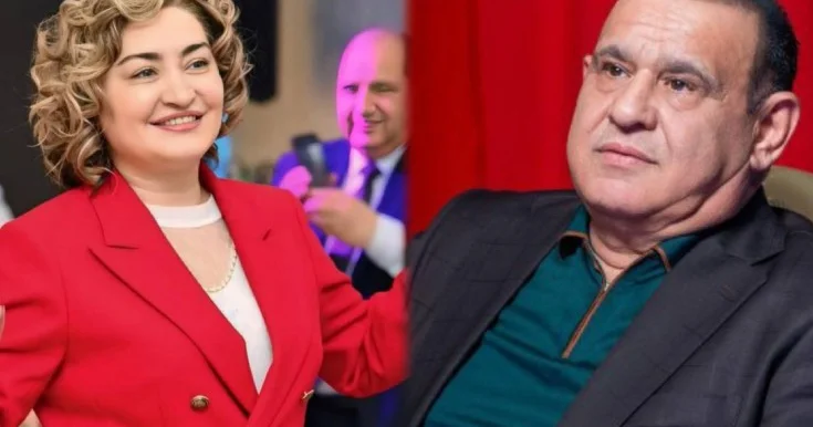 Tacir Şahmalıoğlu ilə Fədayə Laçın bir arada Foto