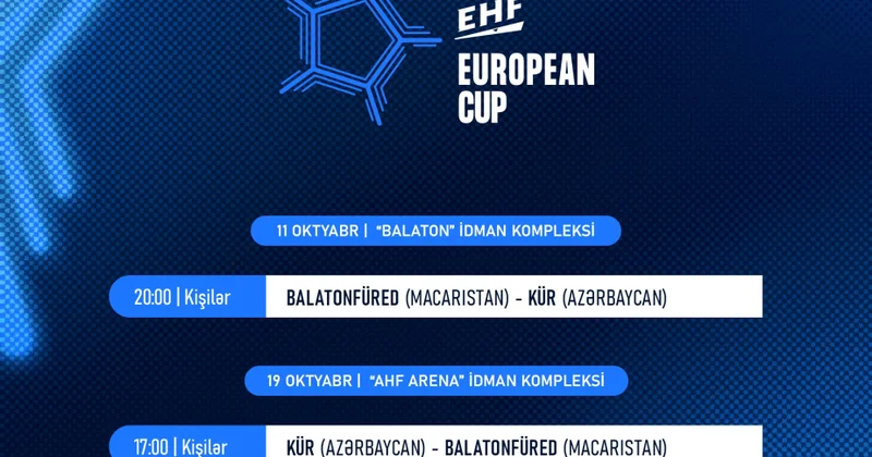 Avropa Kuboku: Azərbaycan həndbol klubu bu gün Macarıstan təmsilçisi ilə qarşılaşacaq