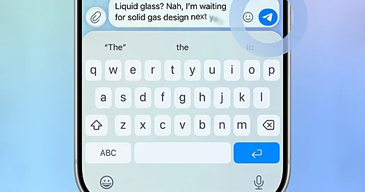 Telegram maye şüşə effektini yenidən dizayn və əlavə edir...