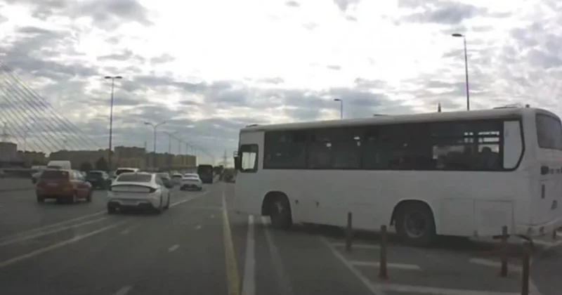 Avtobus sürücüsü sərnişinlərin həyatını təhlükəyə atdı: Qurumlar hərəkətə keçdi
