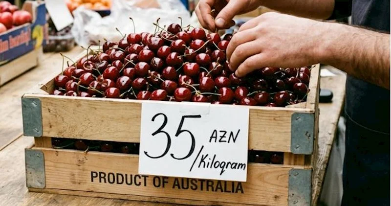 Avstraliyadan Azərbaycana kiloqramı 35 manata gilas gətirilib