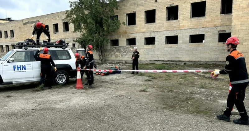 FHN Salyanda növbəti xilasetmə təlimi keçirib