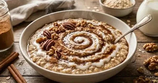 Rafinə olunmamış şəkərsiz səhər yeməyi: Cinnamon roll dadında yulaf resepti