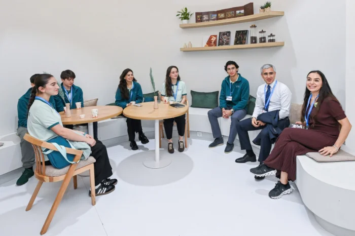 COP29 I Leyla Əliyeva Azərbaycan pavilyonunda