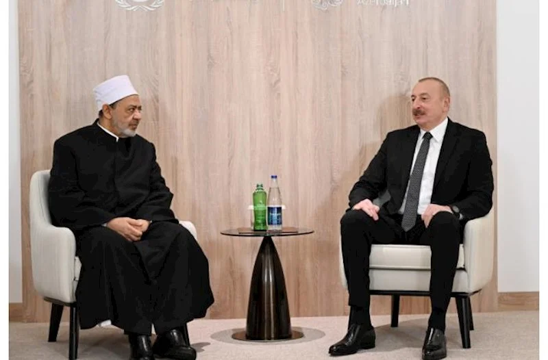 İlham Əliyev ƏlƏzhəri Şərifin şeyxi ilə görüşdü