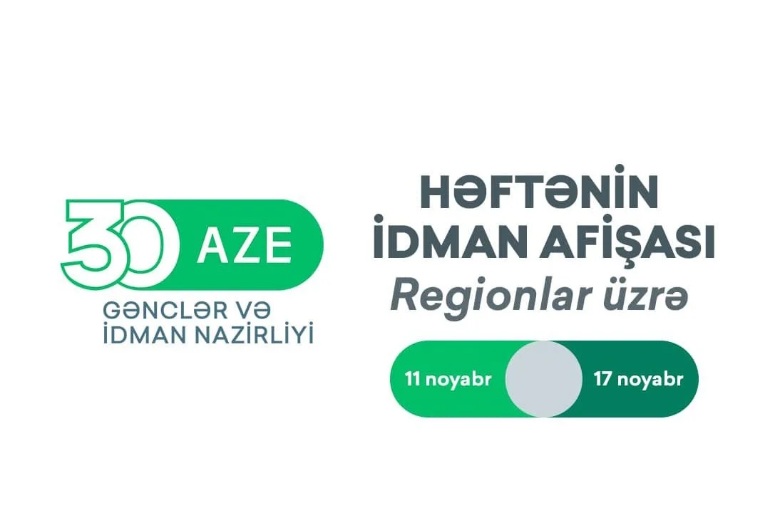 Regionlar üzrə HƏFTƏNİN İDMAN AFİŞASI İdman və Biz