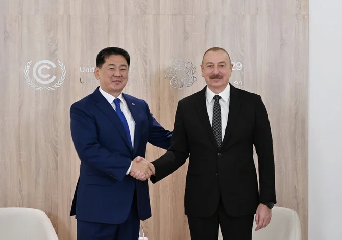 İlham Əliyev Monqolustan Prezidenti ilə görüşüb Xəbər saytı Son xəbərlər və Hadisələr