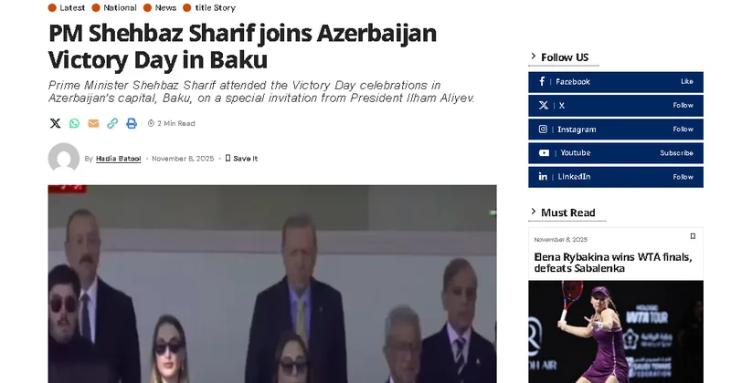 Minute Mirror : Bakıdakı paradda iştirakımız üçtərəfli əlaqələri möhkəmləndirdi