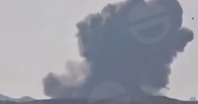 Türk hərbçilərin də olduğu təyyarə qəzasından Anbaan görüntülər+Video