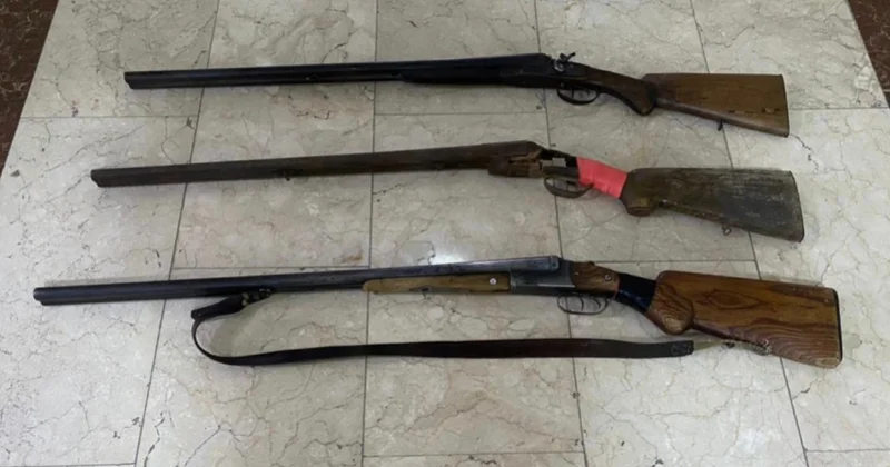 Polis qanunsuz saxlanılan tüfənglər aşkarladı