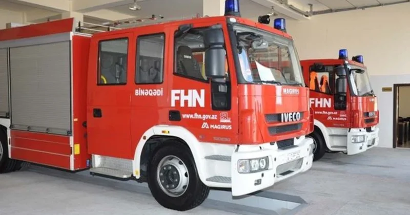 В Сабунчинском районе Баку загорелся детский центр