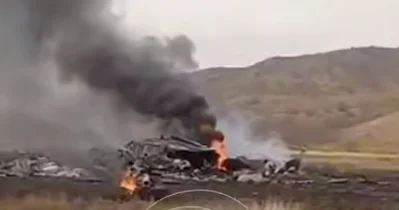 Təyyarə qəzasından daha bir görüntü yayıldı VİDEO