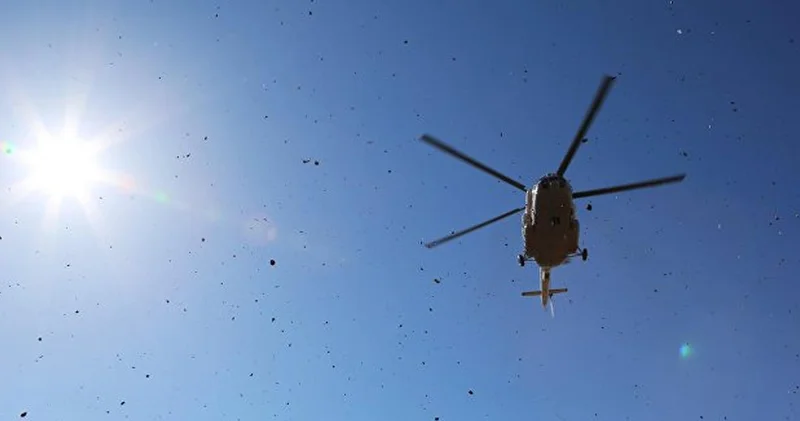 У границы Азербайджана и Грузии рухнул турецкий вертолет ВИДЕО