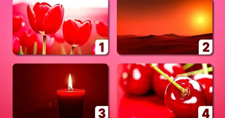 Şəkildə ən qırmızı rəng haradadır: sadə psixoloji TEST