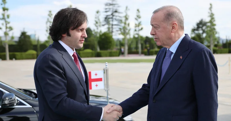 Ərdoğan Kobaxidze ilə danışıqlar apardı