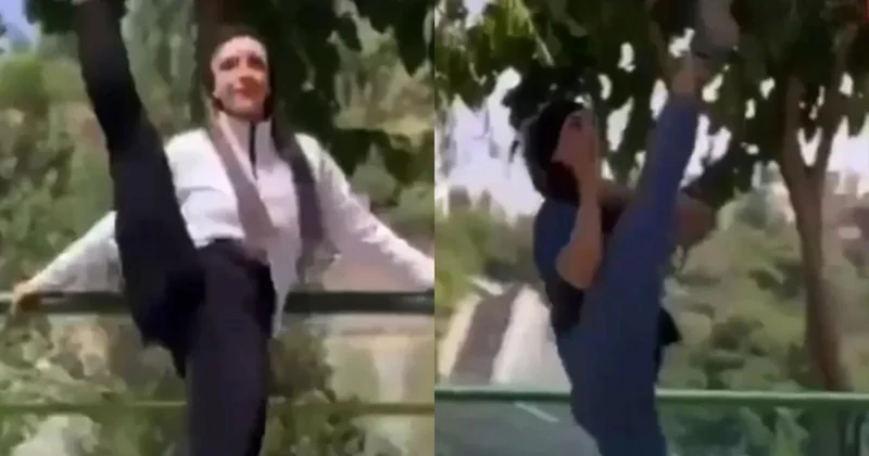 Tehranda idmançı qız hicabsız KONKRET