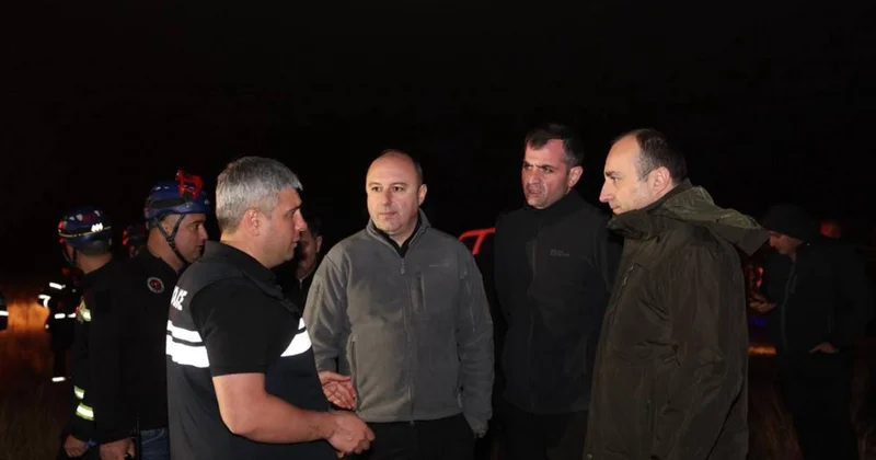 Gürcü nazir hadisə yerinə getdi Fotolar KONKRET