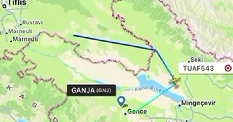 Qəzaya düşən təyyarə Gəncəyə bu gün gəlibmiş Video