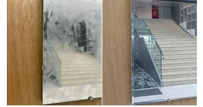 Tozlu güzgü nü silən tayvanlı aləmi bir birinə qatdı: Muzeydə böyük qalmaqal