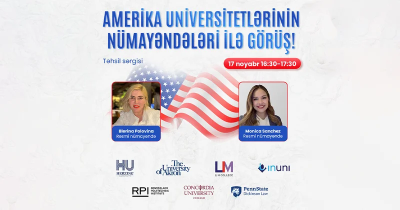 UniDestin Təhsil Mərkəzində ABŞ universitetlərinin iştirakı ilə təhsil sərgisi keçiriləcək