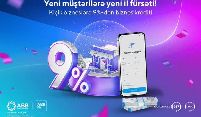 ABB Bizdə qeydiyyatdan keçib Mobil POS istifadə et, kiçik biznes üçün 9%lə kredit al!