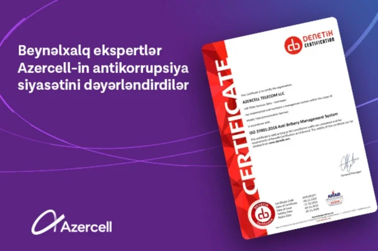 Azercellin antikorrupsiya siyasəti beynəlxalq ekspertlər tərəfindən dəyərləndirildi