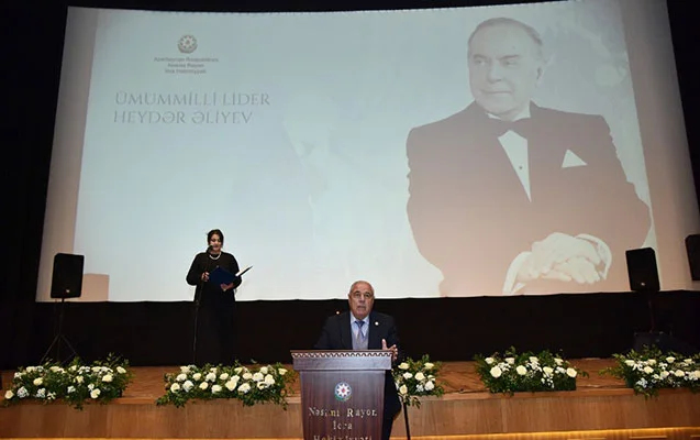 Nəsimidə “Heydər Əliyev zamanın fövqündə” adlı tədbir keçirildi Fotolar