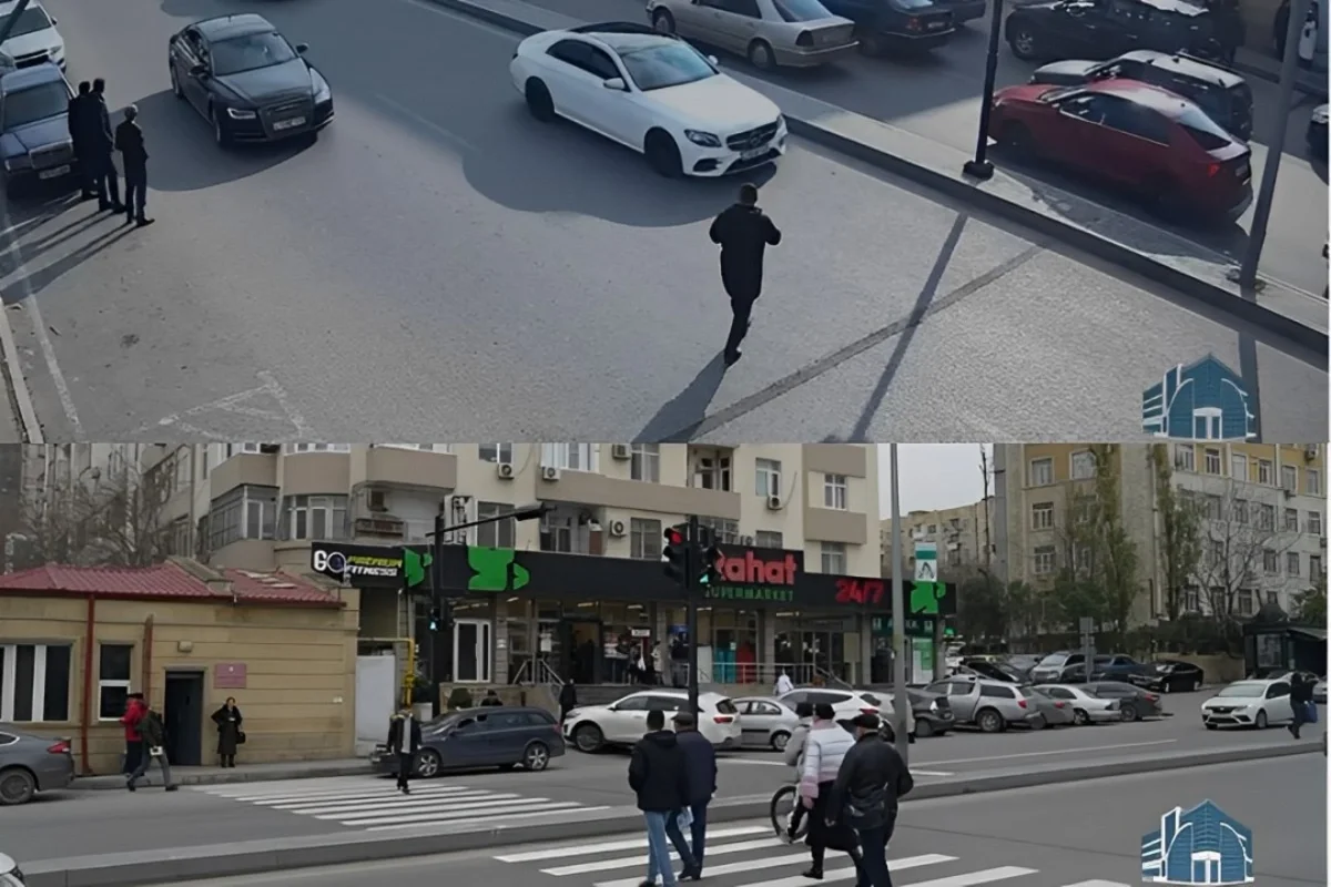 Metronun bir stansiyasının yaxınlığında piyadaların rahat gedişgəlişi təmin olunub