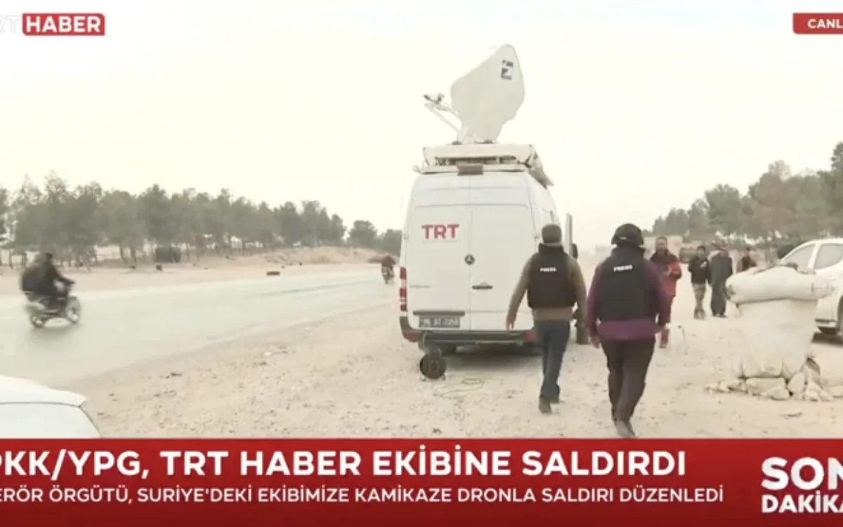 Suriyada PKK TRT Haber komandasına hücum etdi FOTO